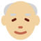 Old Man - Medium Light emoji on Twitter